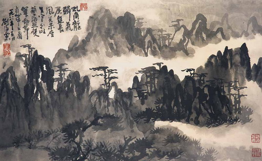 刘海粟系列国画作品欣赏5