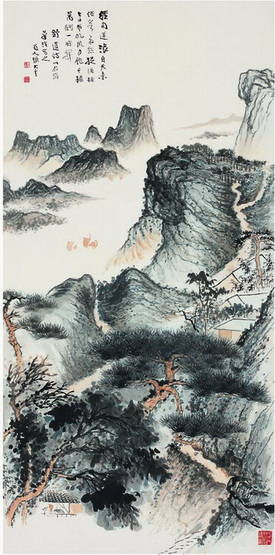 张大千系列国画作品欣赏11