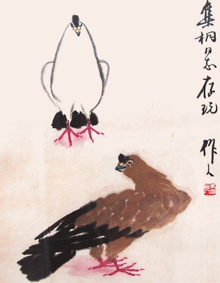 吴作人擅长画油画,国画,画法精湛富有生活气息