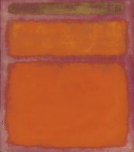 罗斯科(mark rothko)的油画《橙,红,黄》以8688万美元(约5