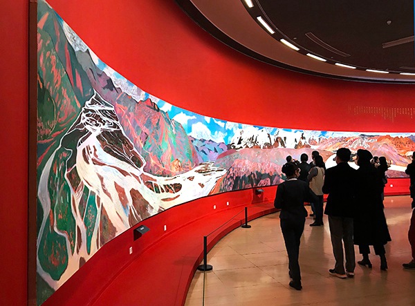 王克举百米油画长卷《黄河》由中国美术馆永久收藏