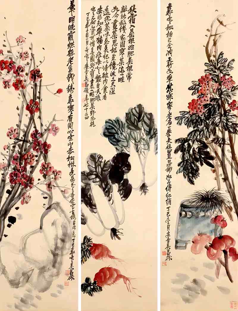 千年桃实--纪念吴昌硕诞辰180周年精品书画展在京开幕