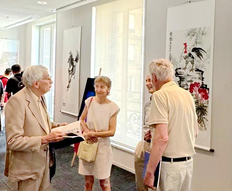 “航行之美·水墨丹青与奥林匹克精神”书画展在巴黎开幕