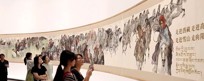 “四海阳光--梁平波作品展”在中国美术学院美术馆开幕