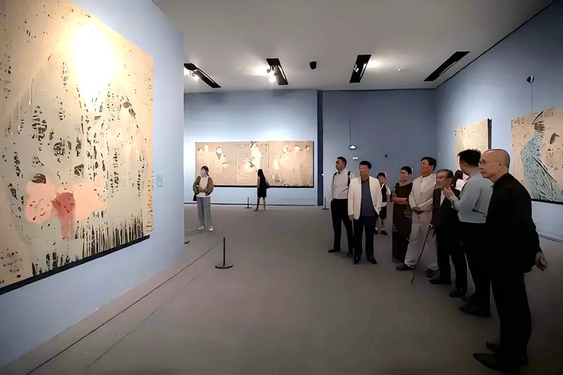 《文脉共生--袁小楼绘画展》将在国庆期间在中国国家博物馆继续展出